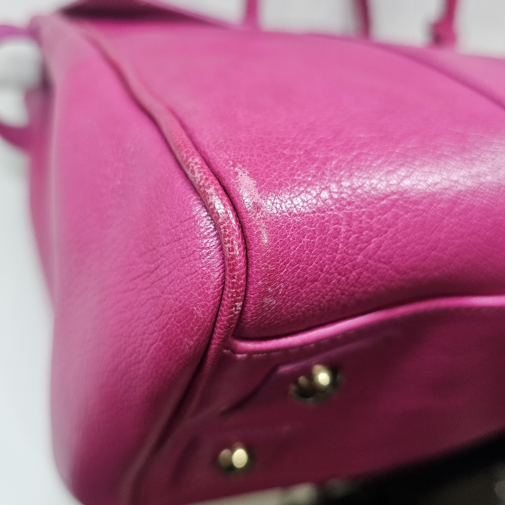 Mulberry Bayswater Hot Pink Leather Top-Handle Satchel - Picture 13 of 16